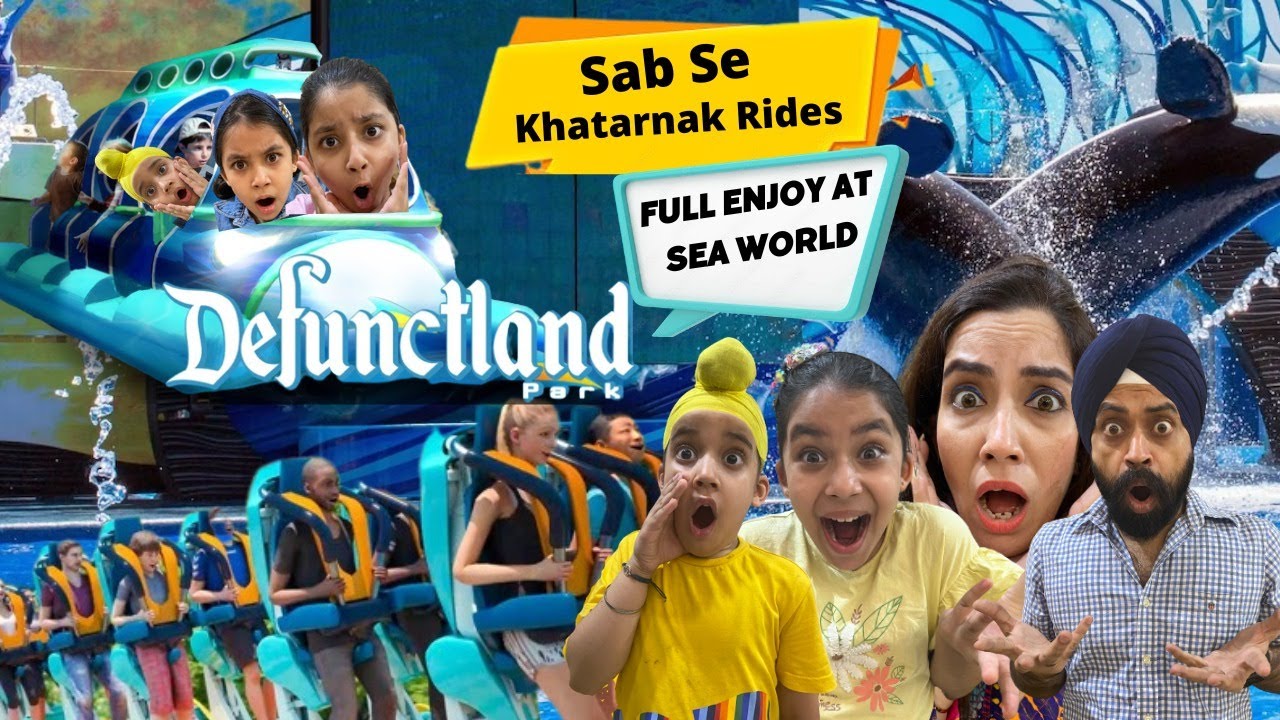 Sab Se Khatarnak Rides - Full Enjoy At Sea World | RS 1313 VLOGS | Ramneek Singh 1313