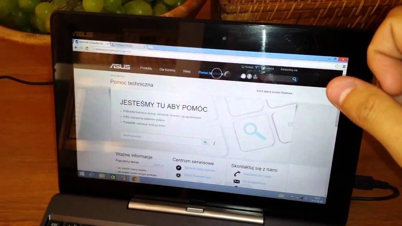 Asus Transformer Book T100 - uszkodzony dotyk - wadliwa sztuka