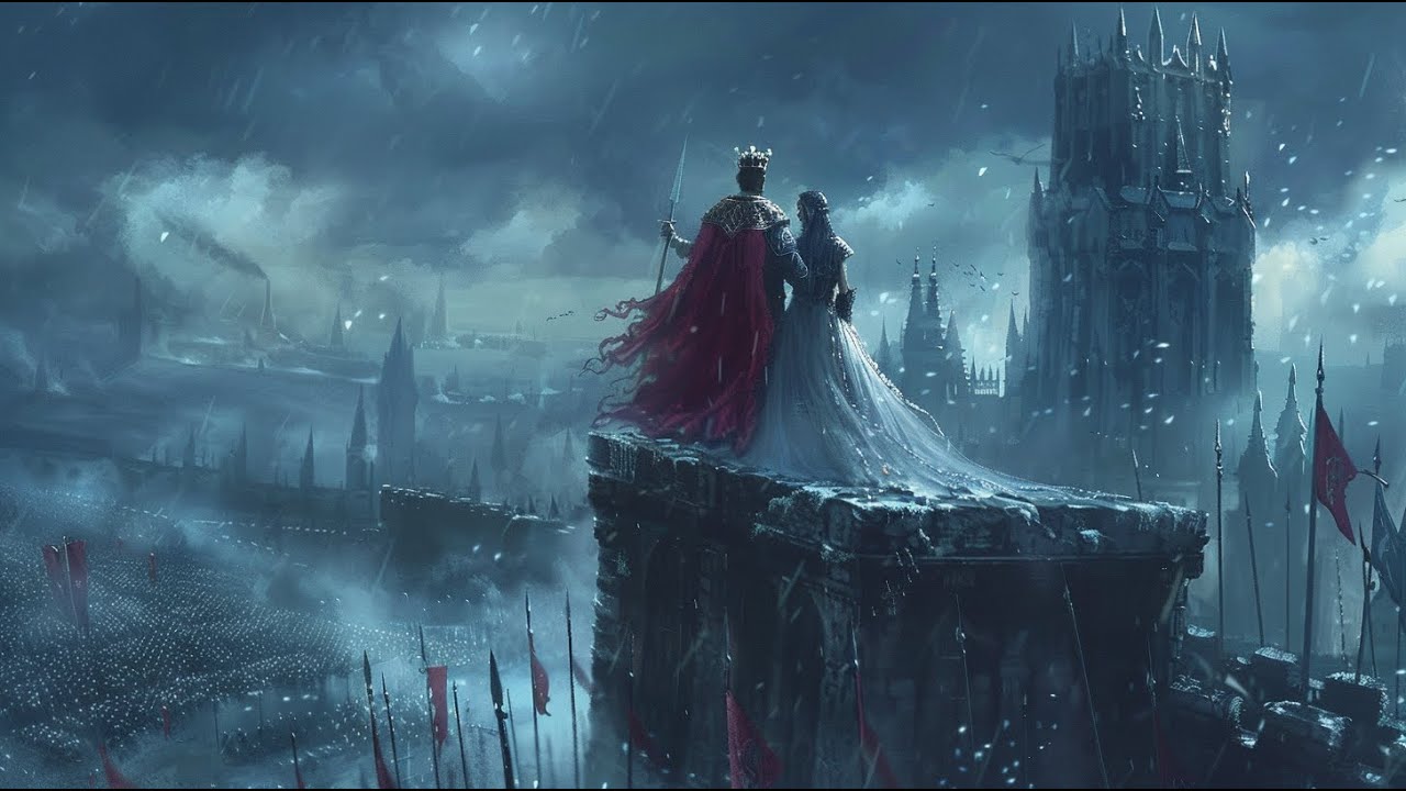 Epic Dark Fantasy – My Kingdom in Crimson, Battle & Medieval Majesty | Fantasy Art