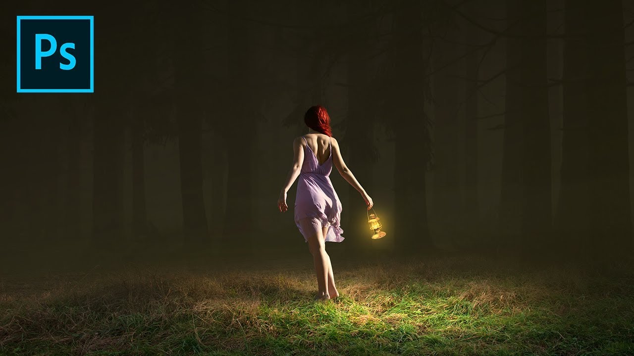 Photoshop Tutorial - Create Dramatic Light Effects in Photo Manipulation