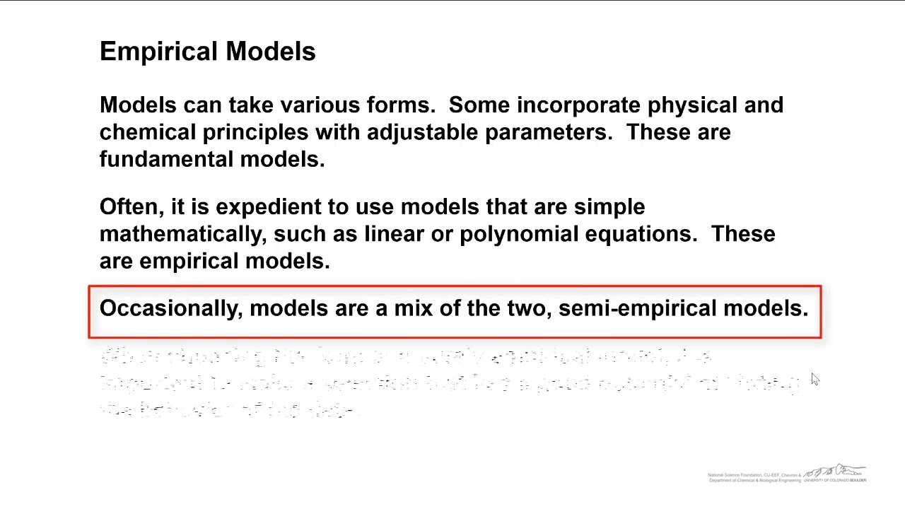 Introduction to Empirical Models
