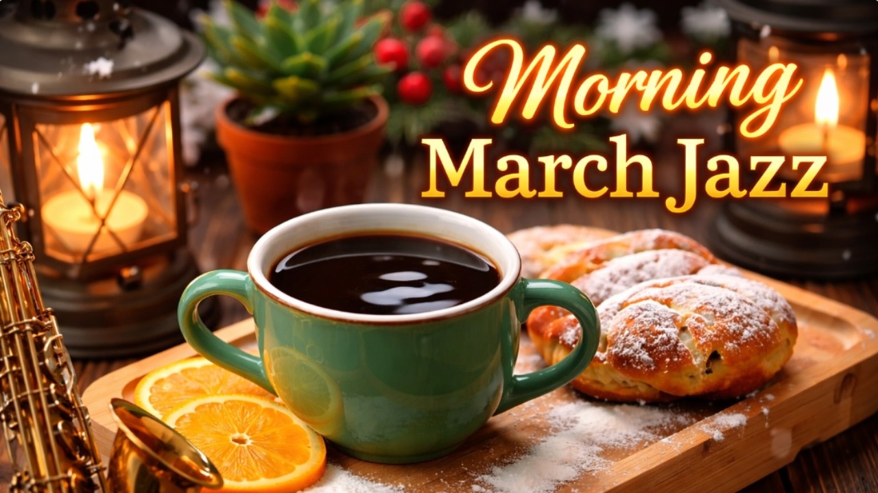 Relaxing Morning March Jazz ☕ Happy Coffee Jazz Music & Bossa Nova Instrumental for Good Moods