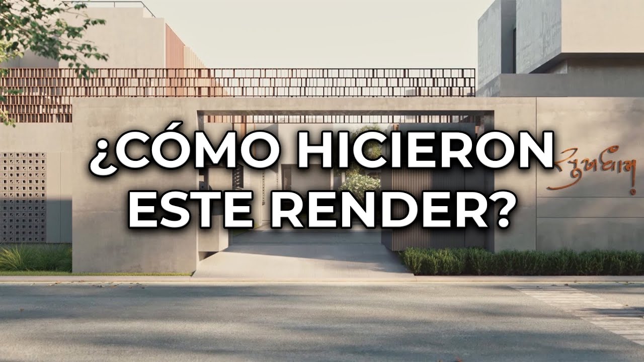 Analizamos render profesional / CP. 12 / Animación con Sketchup, 3dsmax, Corona render, Photoshop.