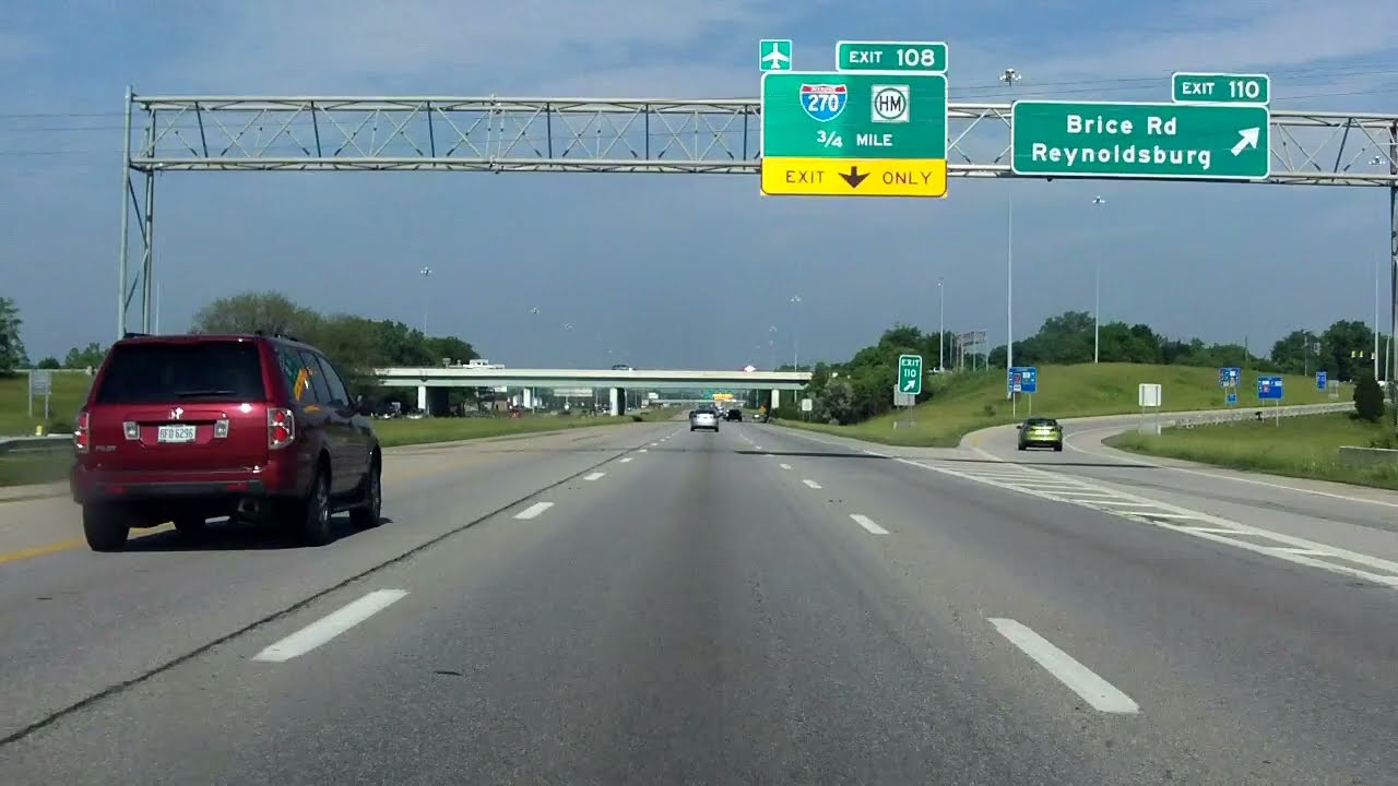Interstate 70 - Ohio (Exits 122 to 110) westbound