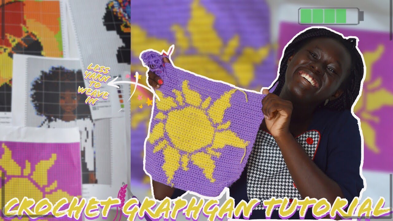 How to Crochet Using A Graph Or Grid || Detailed Tutorial For Beginners | Adomah the Crocheter