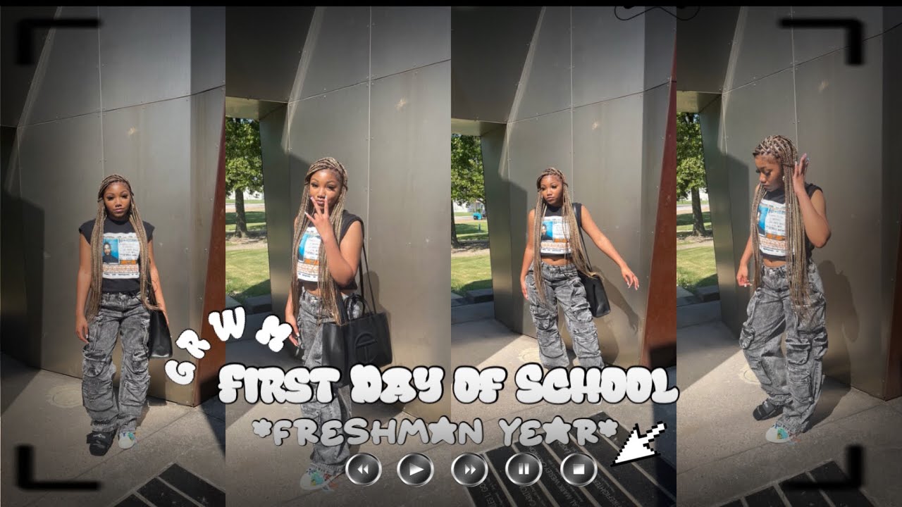 GRWM: First Day of School + mini school vlog  :) *freshman Year*