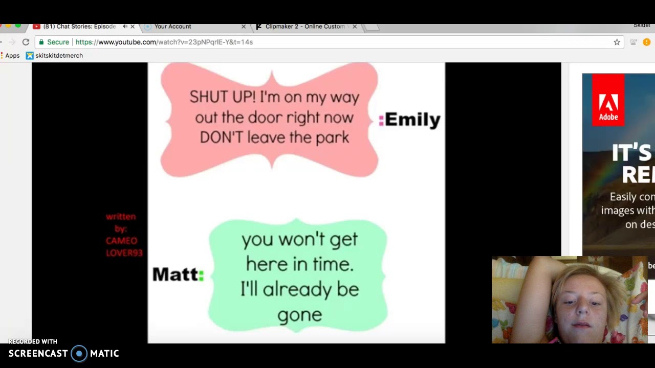 creepy chat story reaction w/ new intro