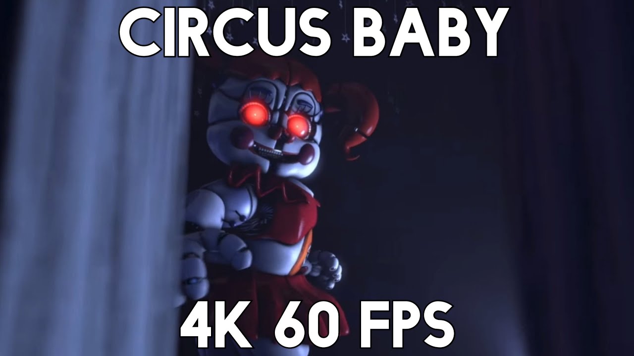 Circus Baby scenes for edits/scene pack | 4K 60 FPS NO CC #shorts