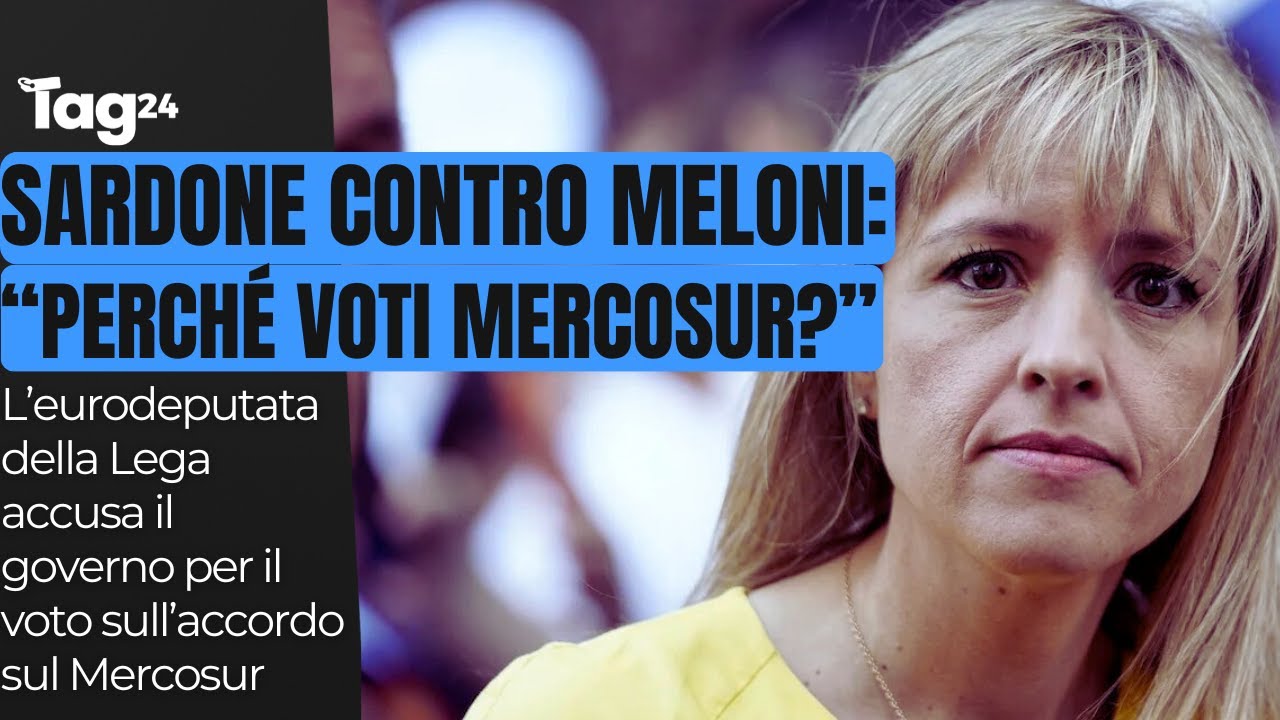 Il Mercosur s'inceppa, Silvia Sardone ringrazia la sinistra e critica il governo Meloni