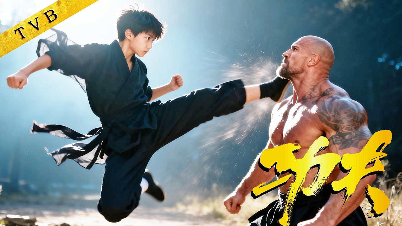 外國武者傲慢挑釁，誰知廢材小夥隱藏絕世實力，一招直接秒殺！ ⚔️ Kung Fu | 鐵拳英雄 #陳展鵬 #唐詩泳 #陳山聰 #姚子羚