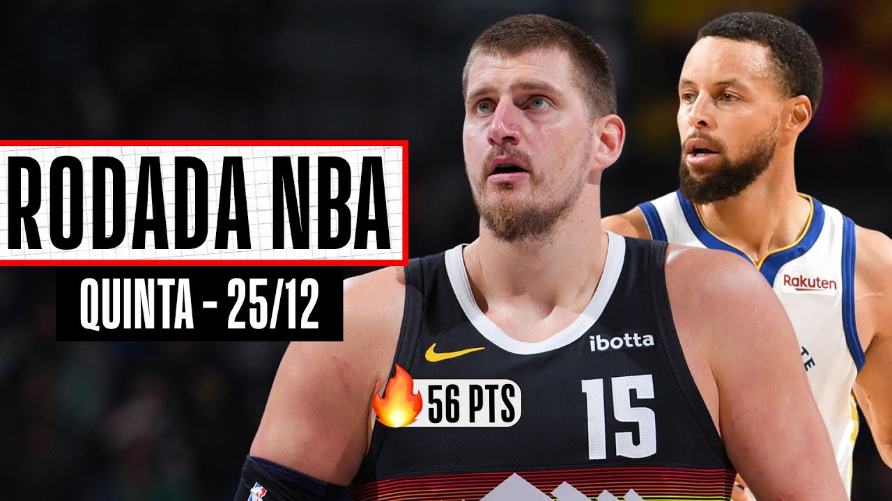 JOKIC arrebenta em partida fantástica; CURRY leva a melhor contra FLAGG - Rodada NBA 25/12