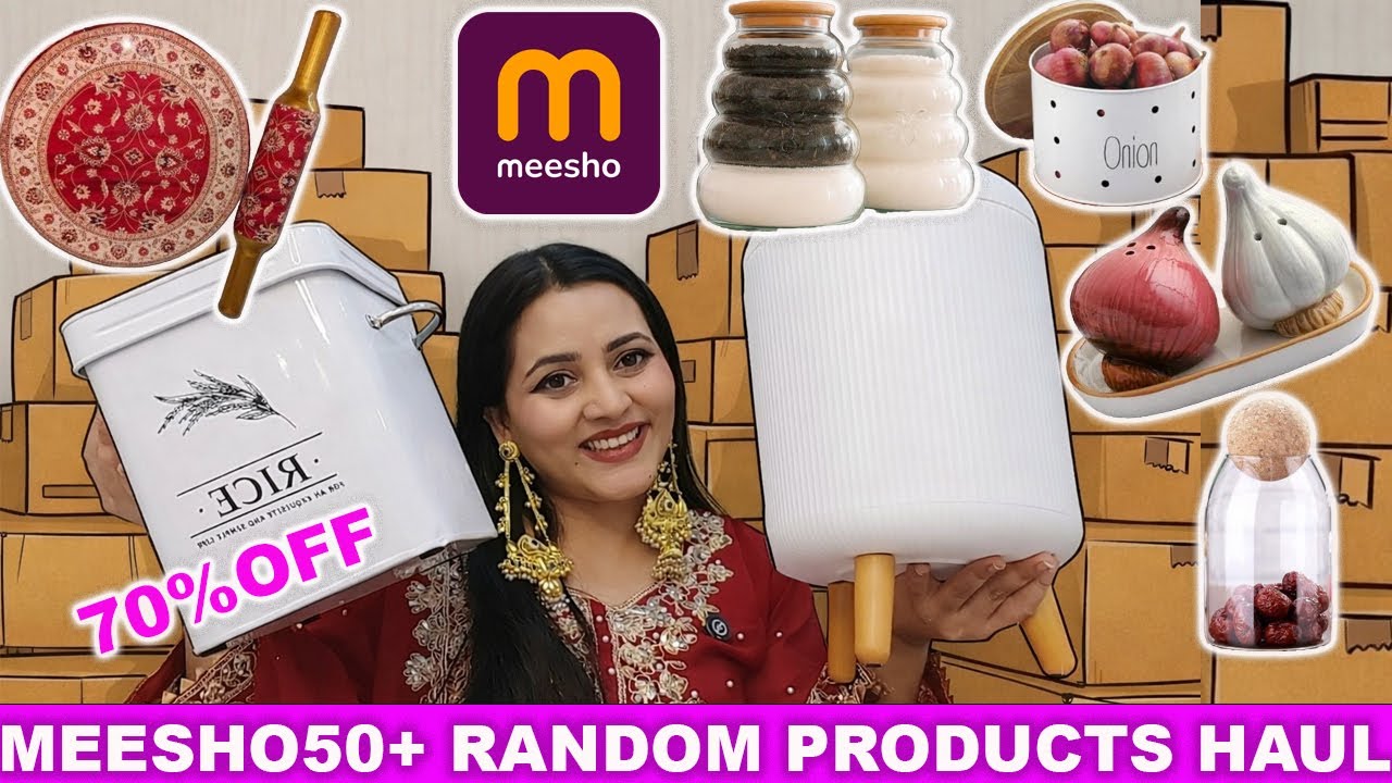 Meesho 🛍️50+ Random Find Haul || Home Decor Products + Kitchen Products || Sale Haul || Upto 70% Off