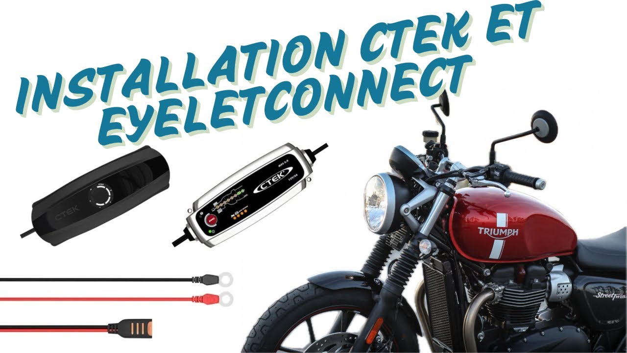 Entretenir la batterie moto avec un chargeur CTEK : Tuto sur Triumph Street Twin 