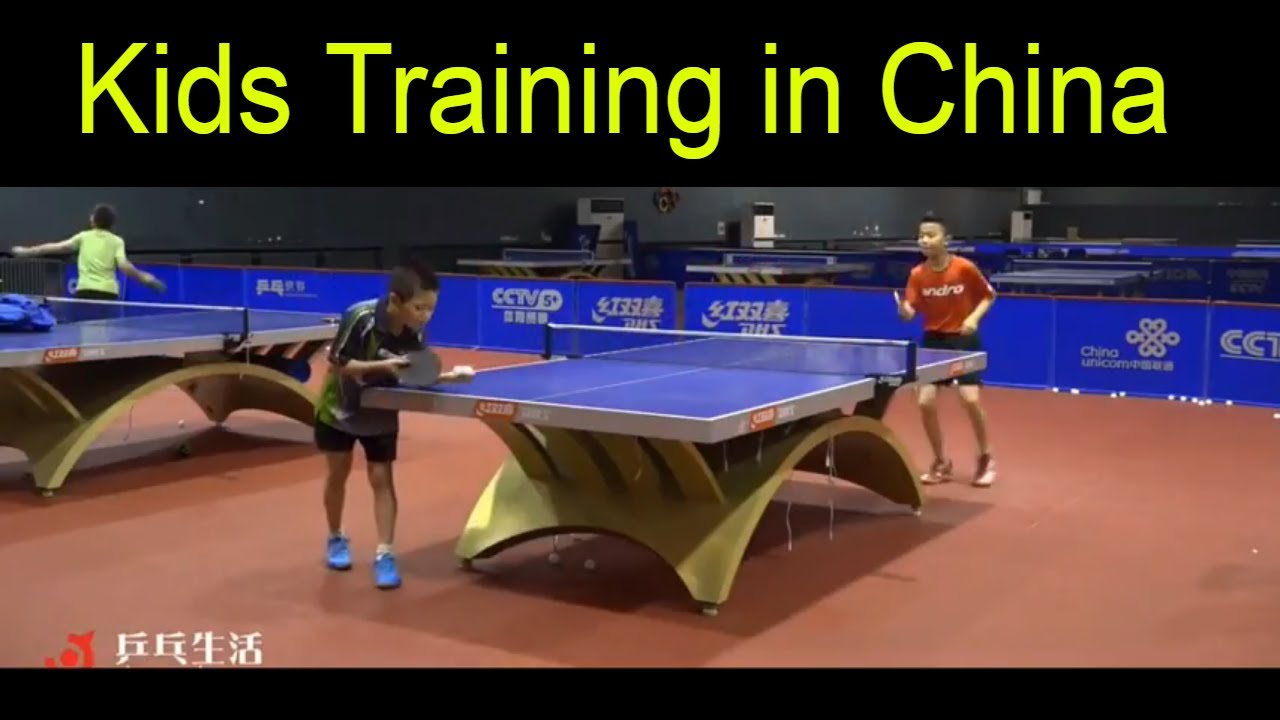 Professional 11 years old kids training in China (Team PLA - Fan Zhendong Club)
