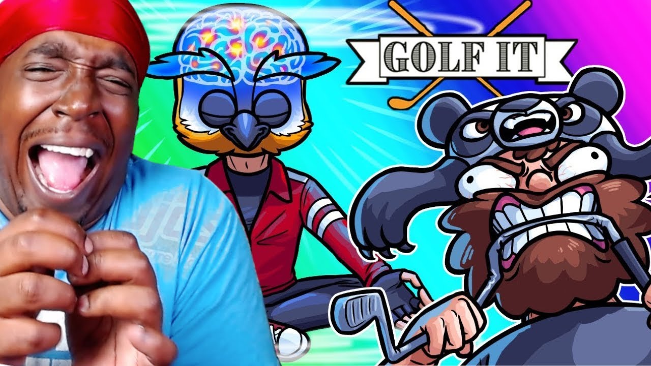 Reaction To Golf-it Funny Moments - The Map That Broke Everyone Else!