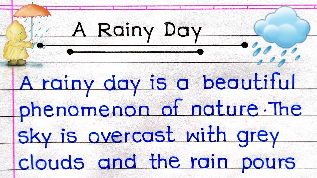 A Rainy Day Essay In English | Essay On A Rainy Day | A Rainy Day Paragraph |