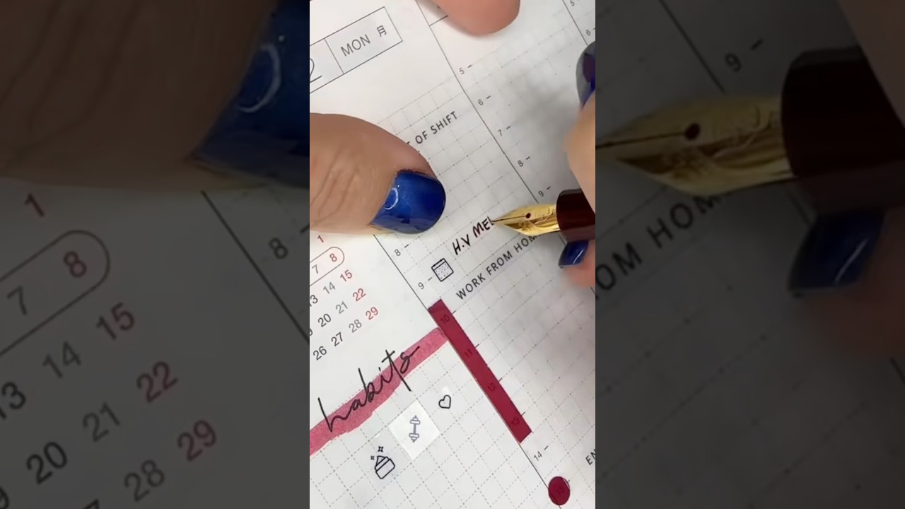 Planning my day and habits in my Hobonichi Cousin! 