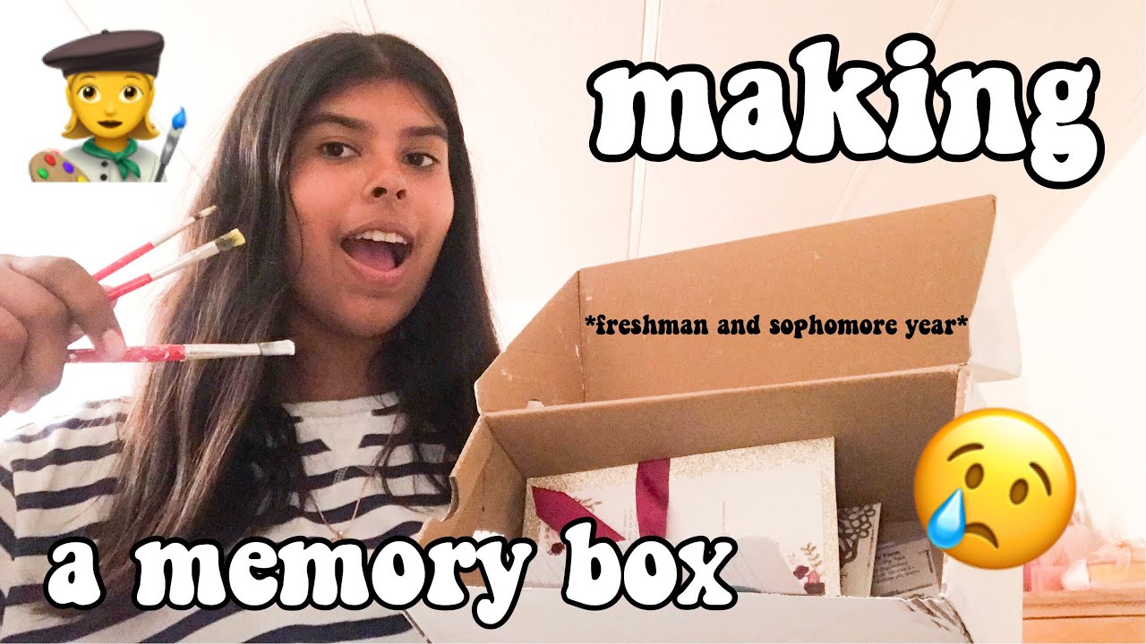 making a keepsake box *freshman and sophomore year* 😢💕 | Jannett Ciranda
