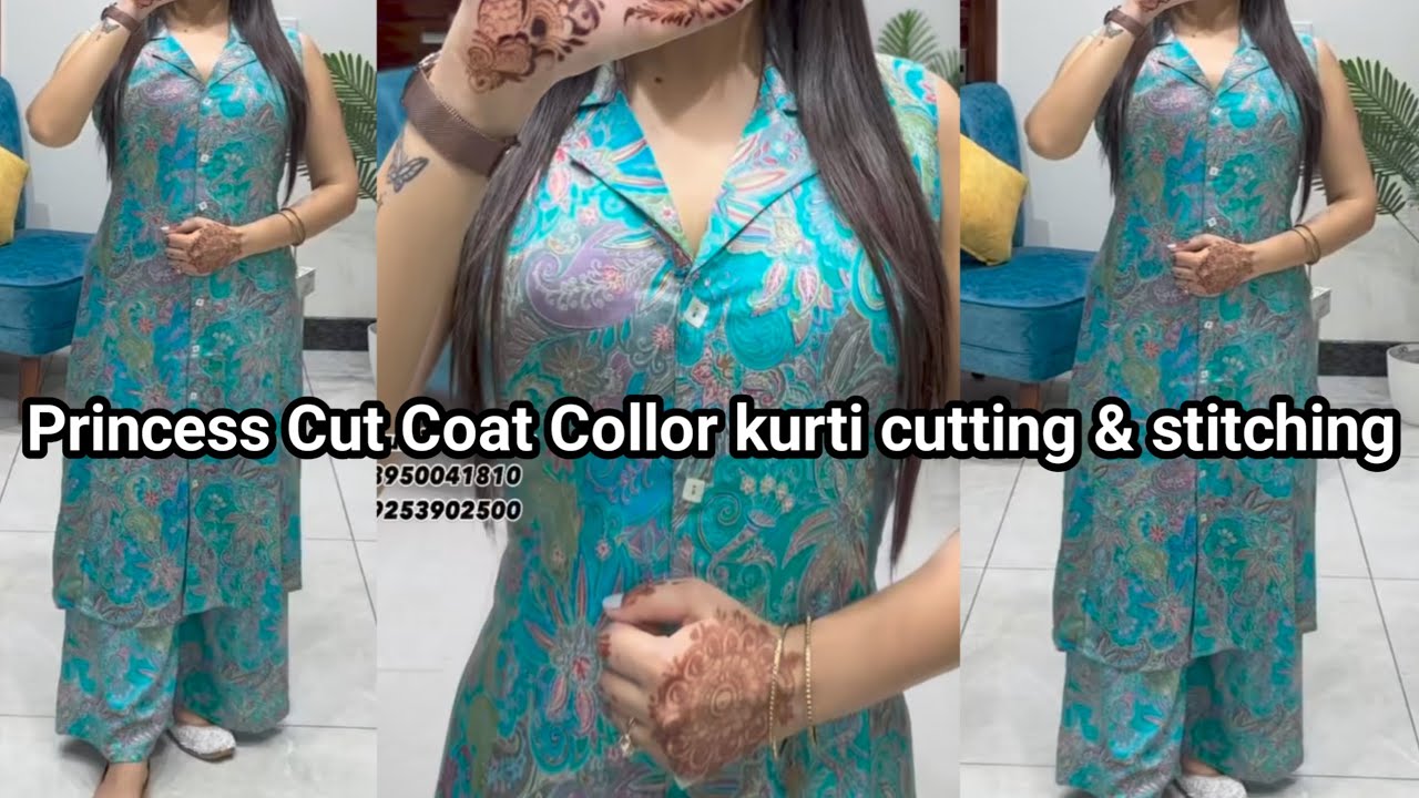 Princess Cut Co-ord Set Kurti cutting and stitching || coat sat kurti dress cutting and stitching ??