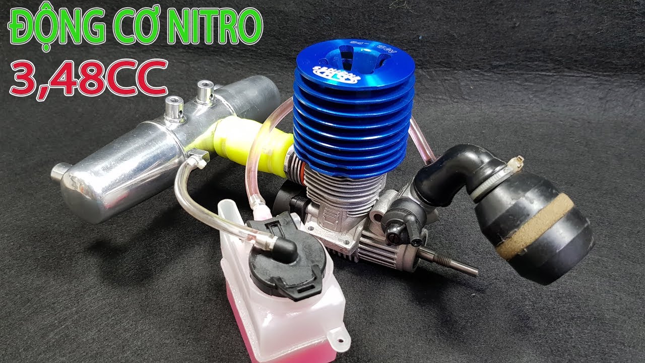 Nổ Thử Động Cơ Nitro 2 Thì 3.48cc