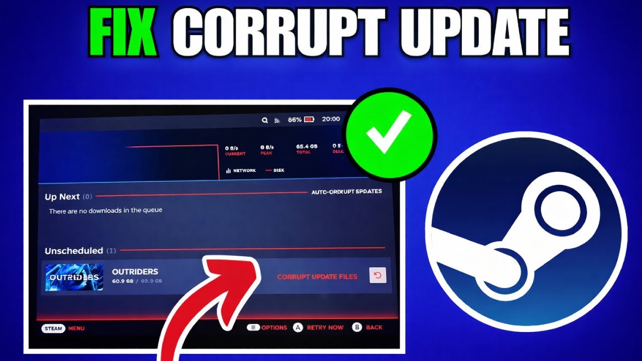 Как быстро и легко исправить поврежденные файлы обновления Steam