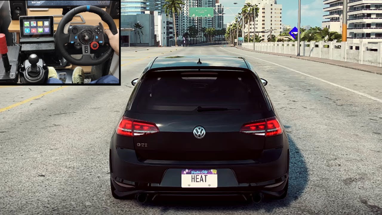 NFS HEAT | HOT HATCH VOLKSWAGEN GOLF GTI CLUBSPORT | Logitech g29 gameplay