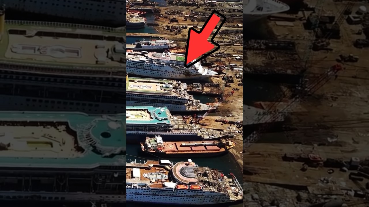 Here is the Last Harbor for Ships - Ship Recycling Yard #shorts
