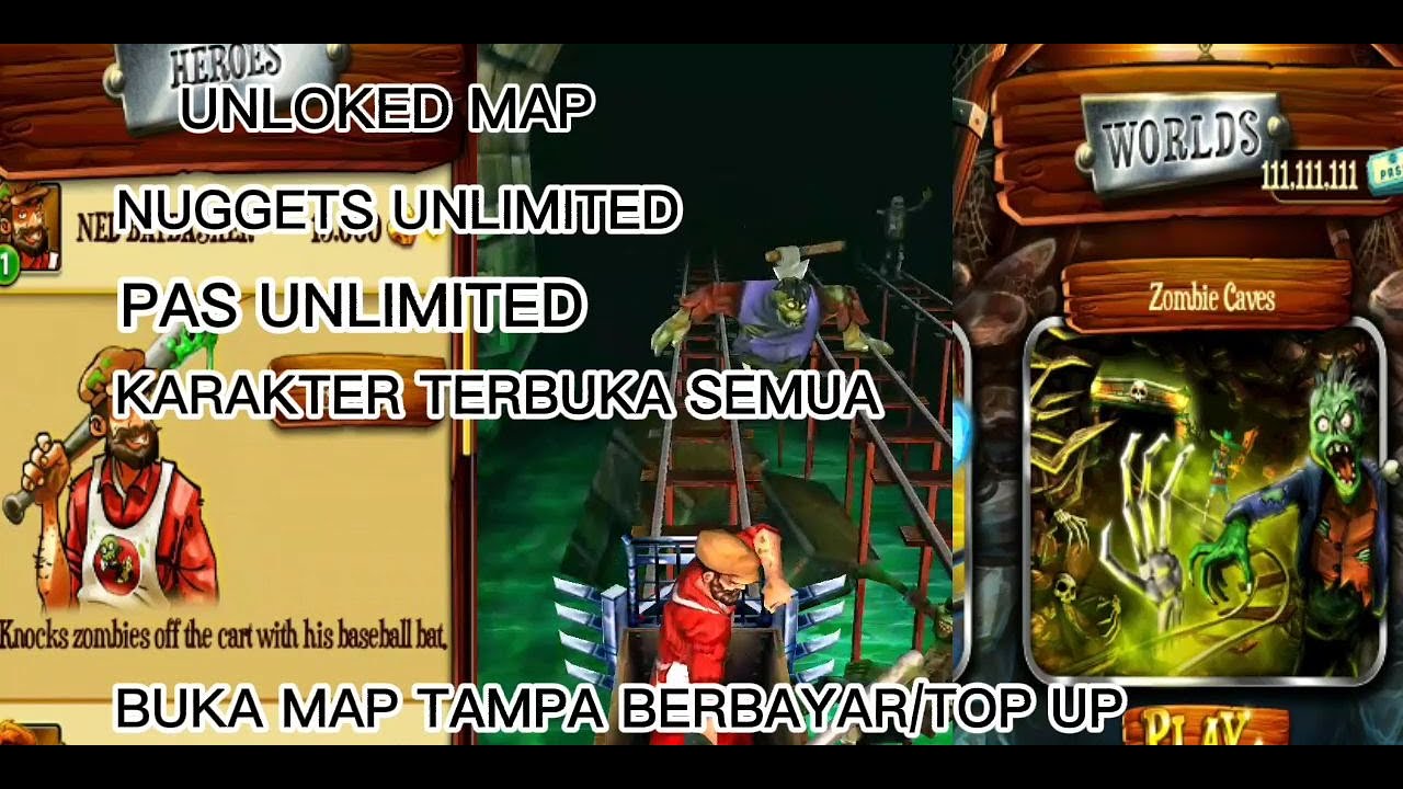 MOD RAIL RUSH TERBARU TERBUKA SEMUA MAP DAN KARAKTER