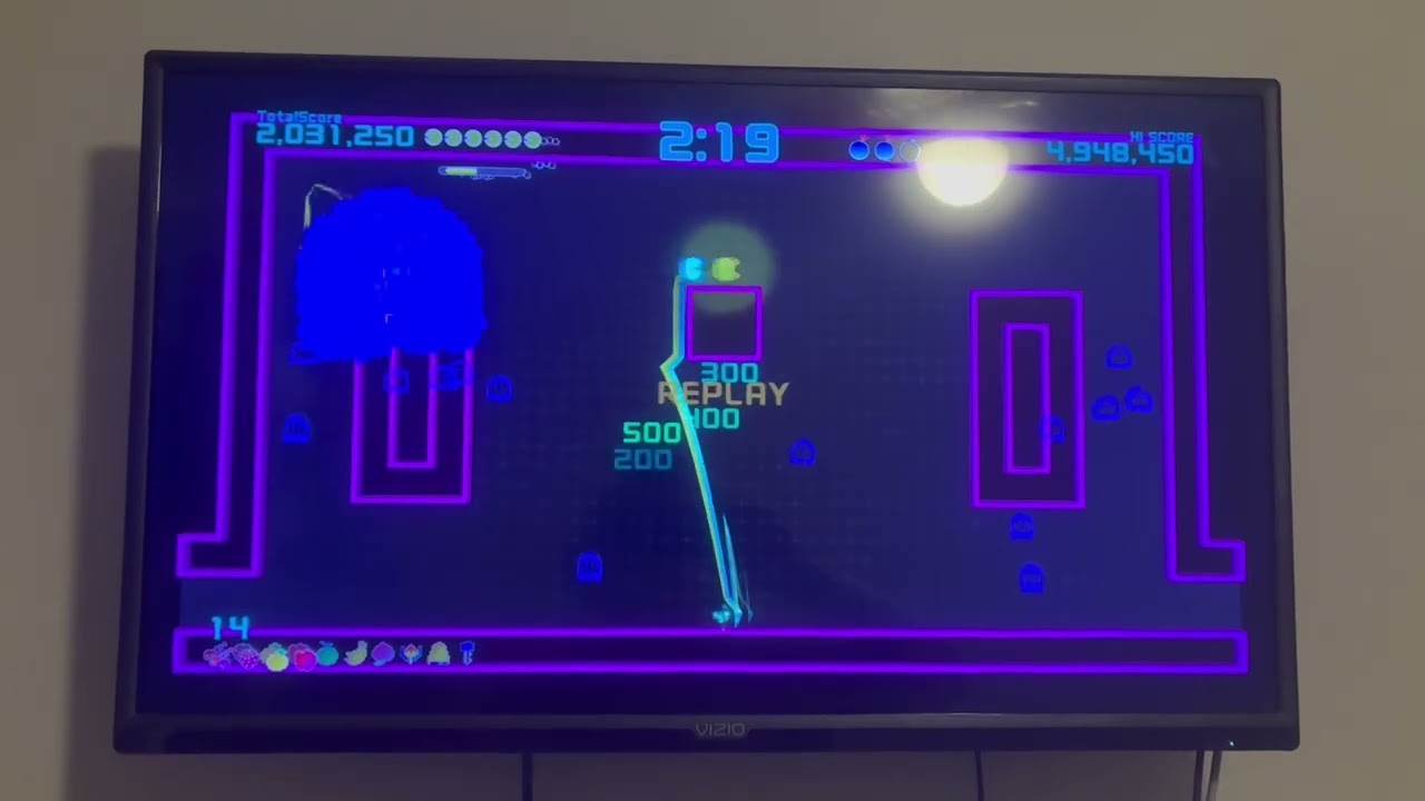 Pac-Man Championship Edition 2 plus 2P | Mountain 2P (4,949,750) + commentary 