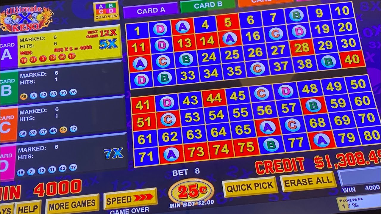 WINNING $1k on Ultimate X Keno in Las Vegas! 🎰💰🎉