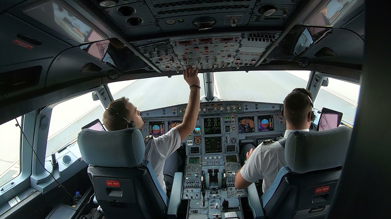 Airbus Cockpit Views | A319 | LGAV (ATH) - LKPR (PRG)