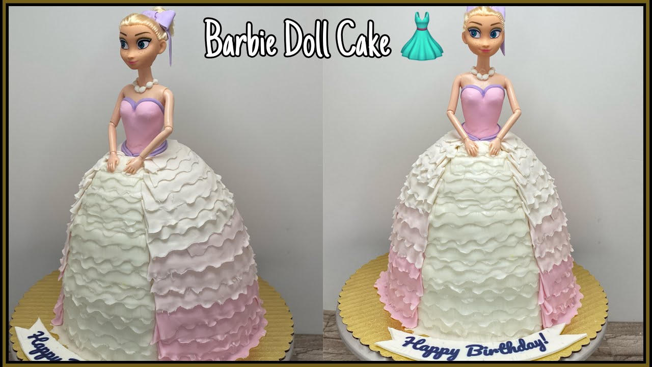 How To Make An Easy Barbie Doll Cake (Without Special Pans) || Hall In This Together 💜