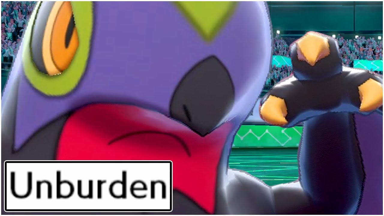 FULL UNBURDEN ABILITY POKEMON TEAM ! ( SHINY HAWLUCHA UNBURDEN )