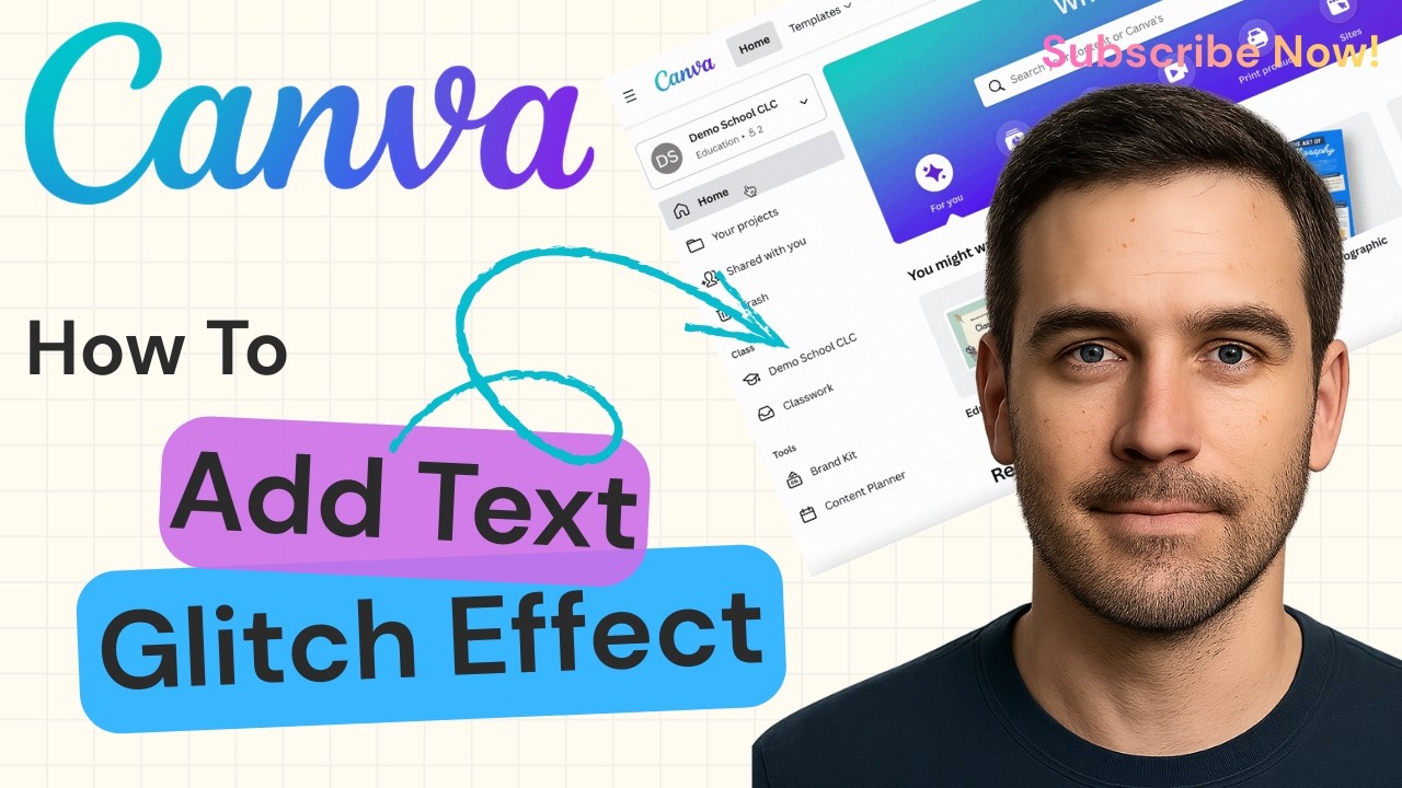 How to Add Glitch Effect to Text in Canva | Canva Text Effects Tutorial 2026