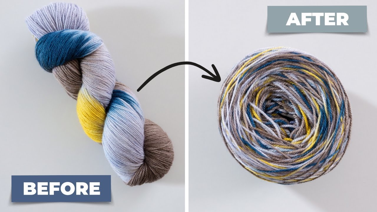 How to Knit with a Hank of Yarn | KNITTING FOR BEGINNERS