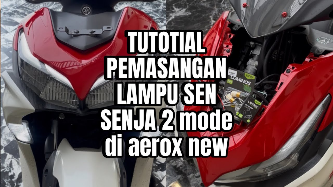 tutorial pemasangan lampu 2 mode luminos df1 sen dan senja, rakitan pnp by : sihitam_malika
