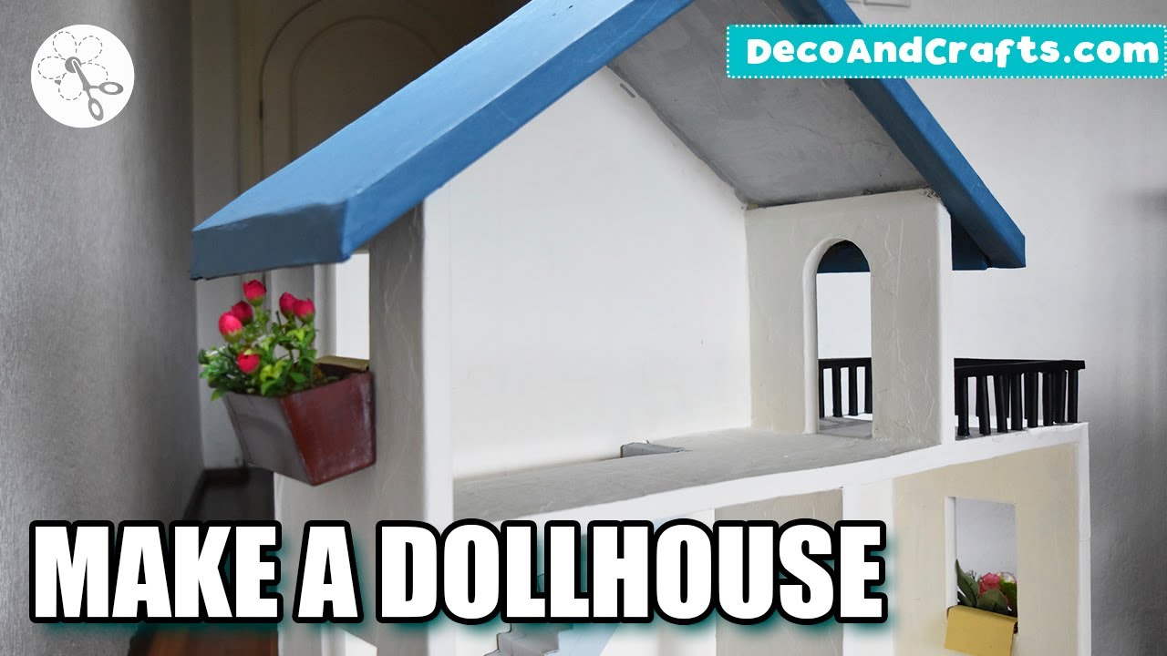 DOLLHOUSE using CARDBOARD BOXES