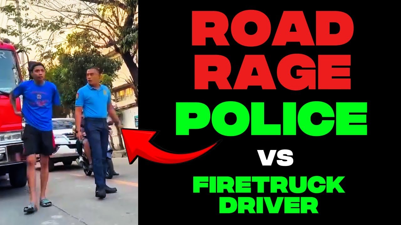VIRAL NA PULIS HINABOL AT NANG GIGIL SA FIRE TRUCK DRIVER | ano ang dahilan?