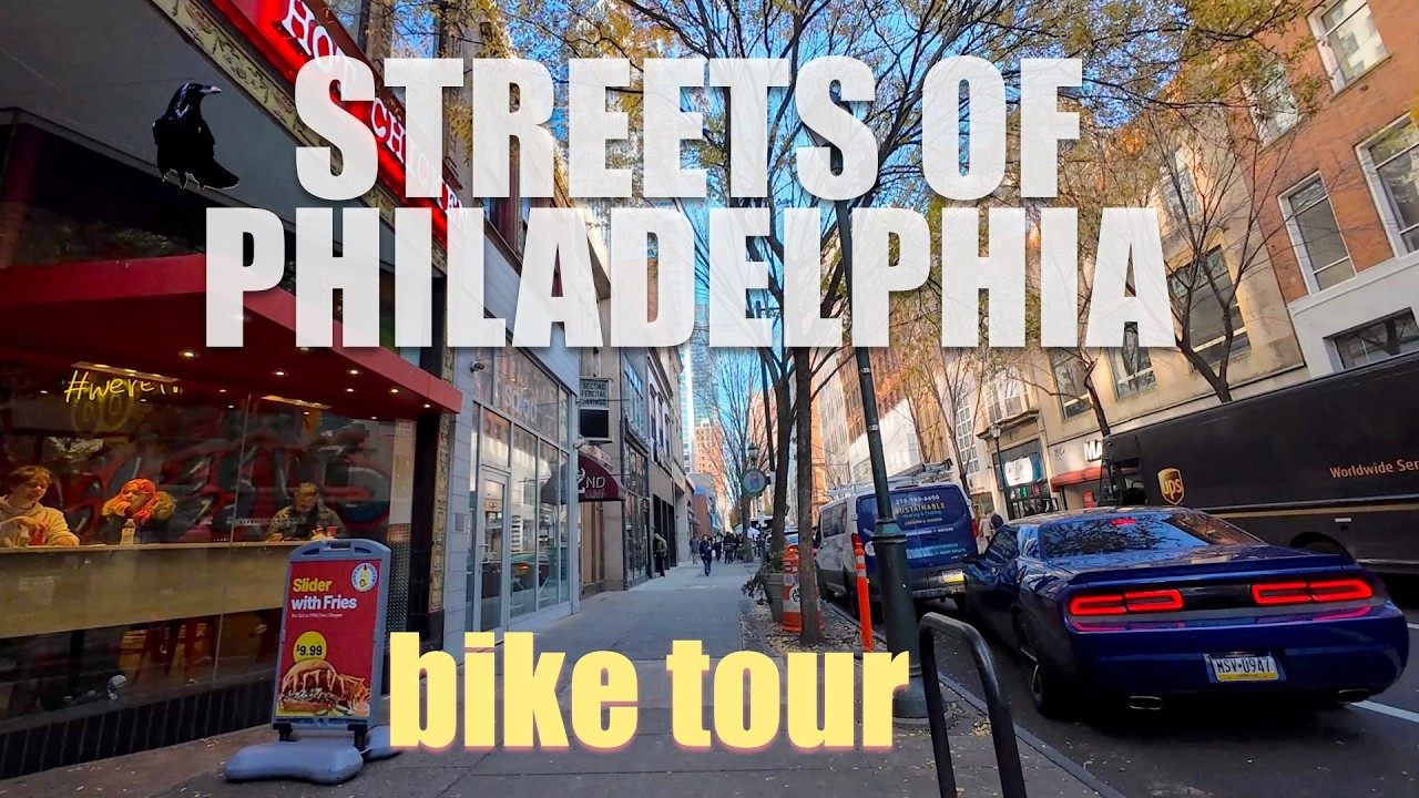 Streets of Philadelphia part 1 | Bike tour | 4K