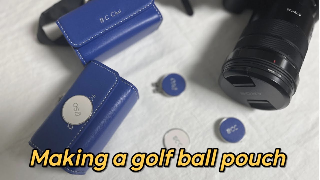 (가죽공예)Making a golf ball pouch/Free PDF