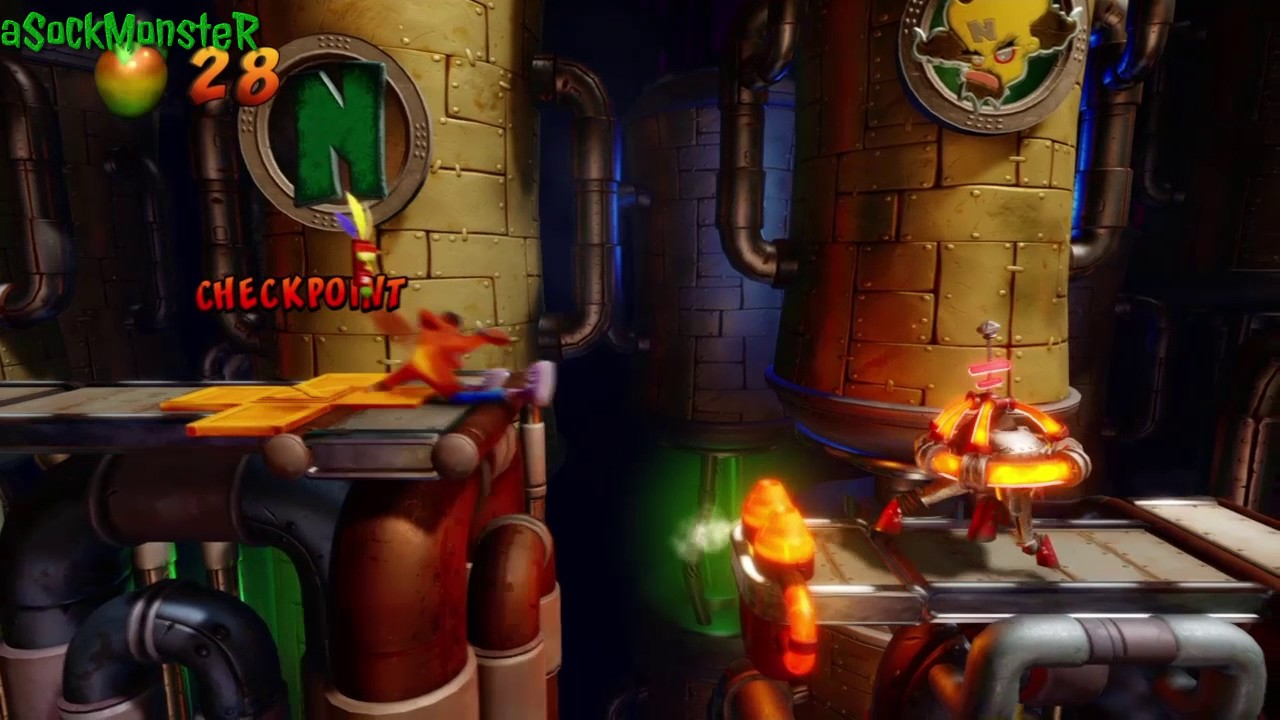 Spaced Out - Clear Gem(All Boxes) - Crash Bandicoot 2