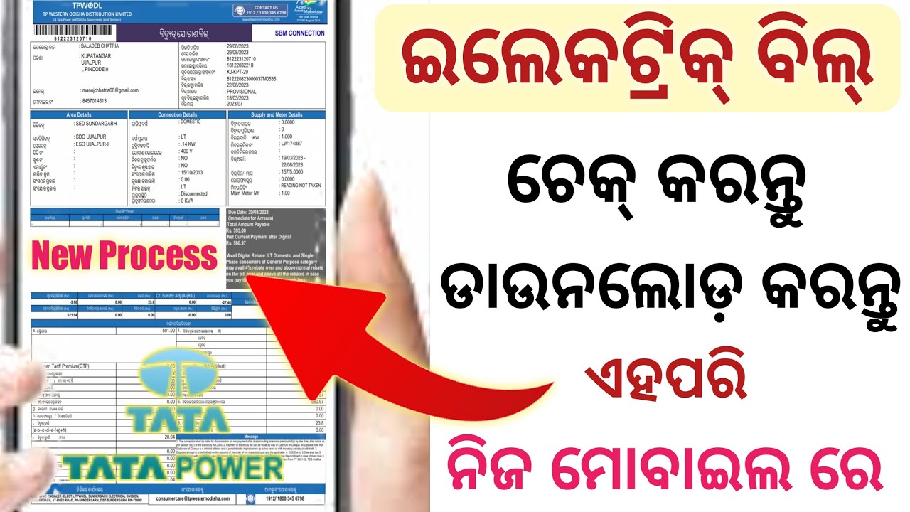 Electricity Bill Download Online Odisha // how to check electricity Bill online in odia #electric
