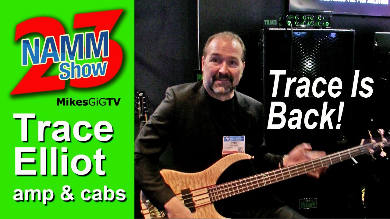 Басовый усилитель Trace Elliot TE 1200 и кабинеты Pro Series на выставке NAMM 2023 | MikesGigTV
