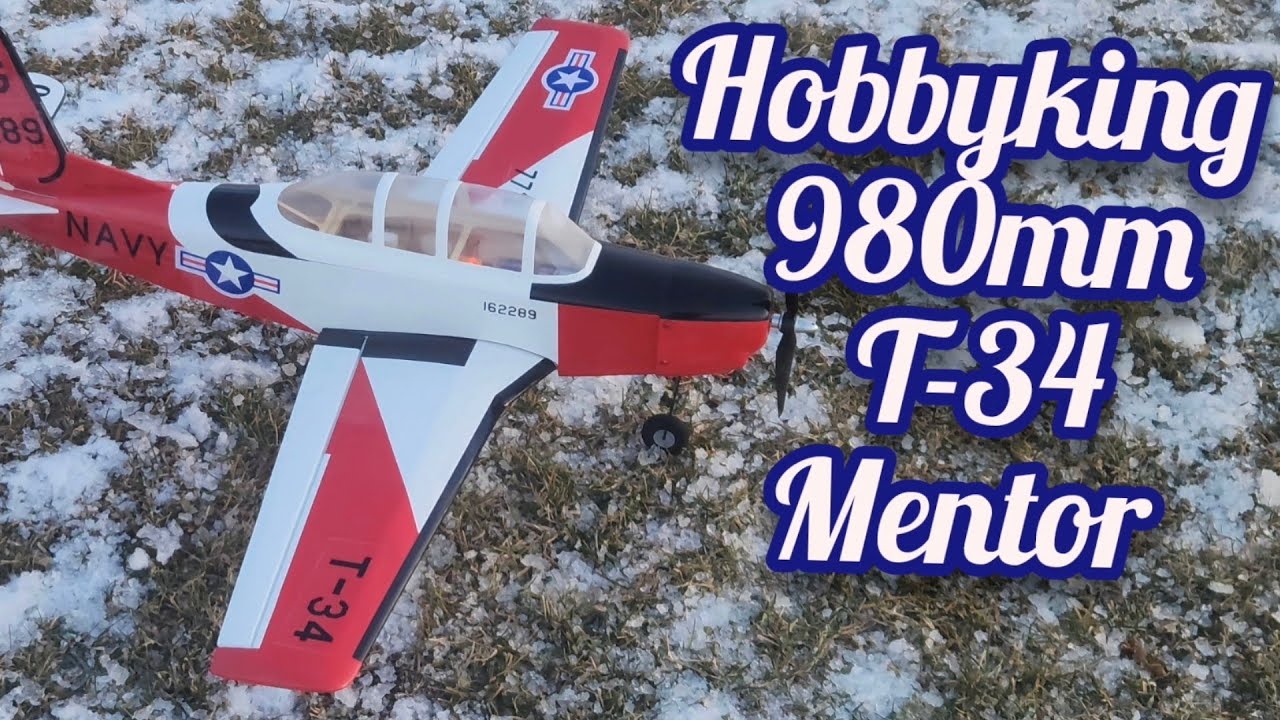 Hobbyking 980mm t-34 mentor  balsa plane 
