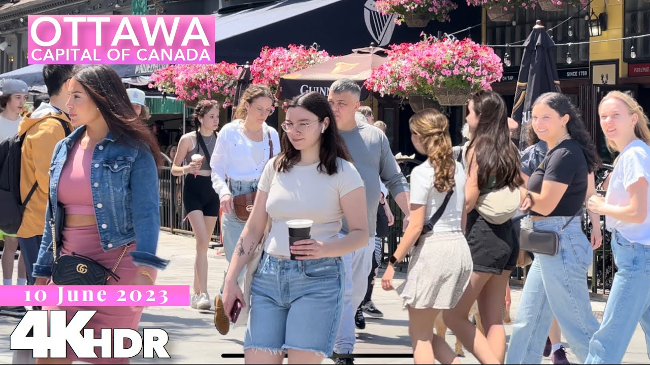 Ottawa Canada 🇨🇦 10 June 2023 | Walking Tour in 4K UHD (HDR) 60fps