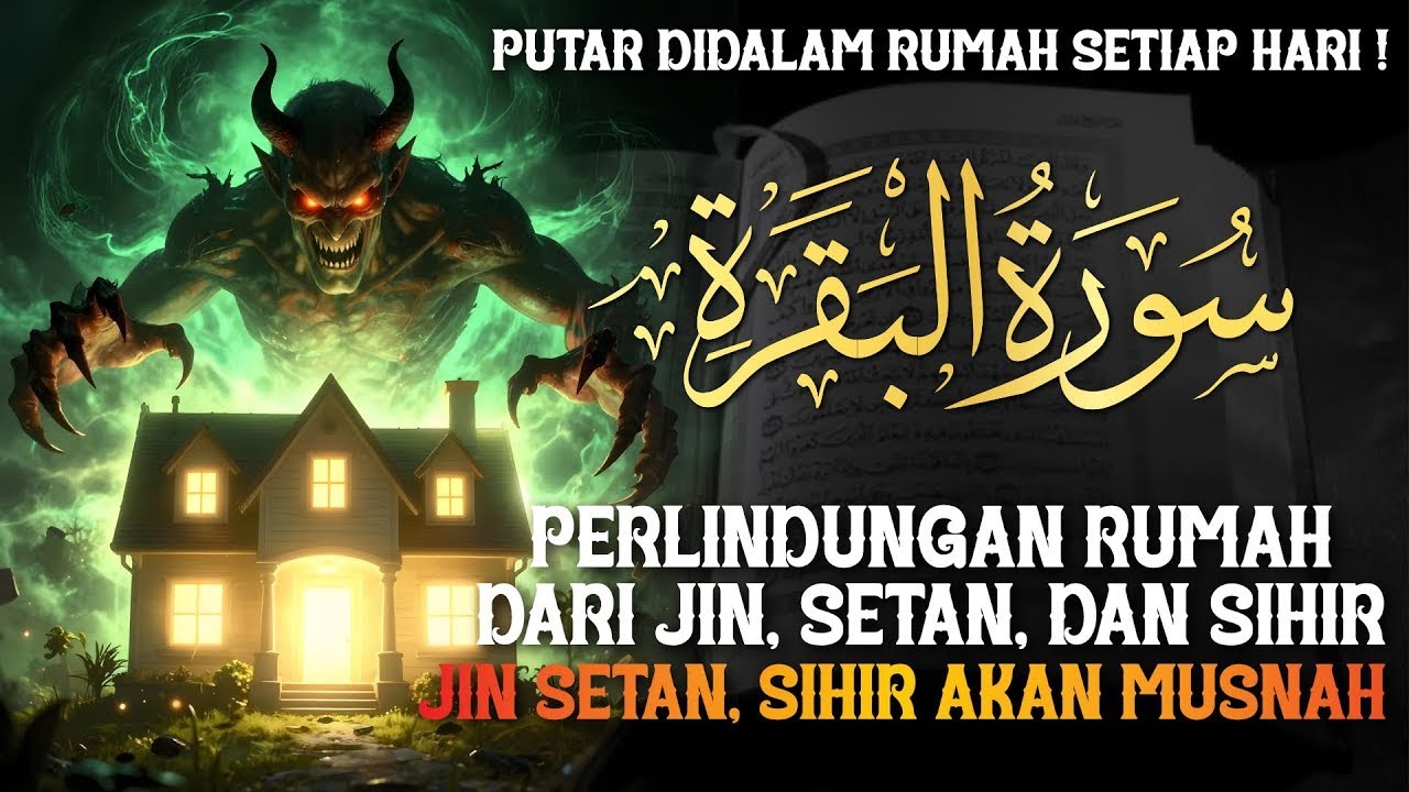 AL-BAQARAH FULL | PUTAR TIAP HARI ! MENGUSIR SETAN, JIN & SIHIR DIDALAM RUMAH DAN PAGAR DIRI !