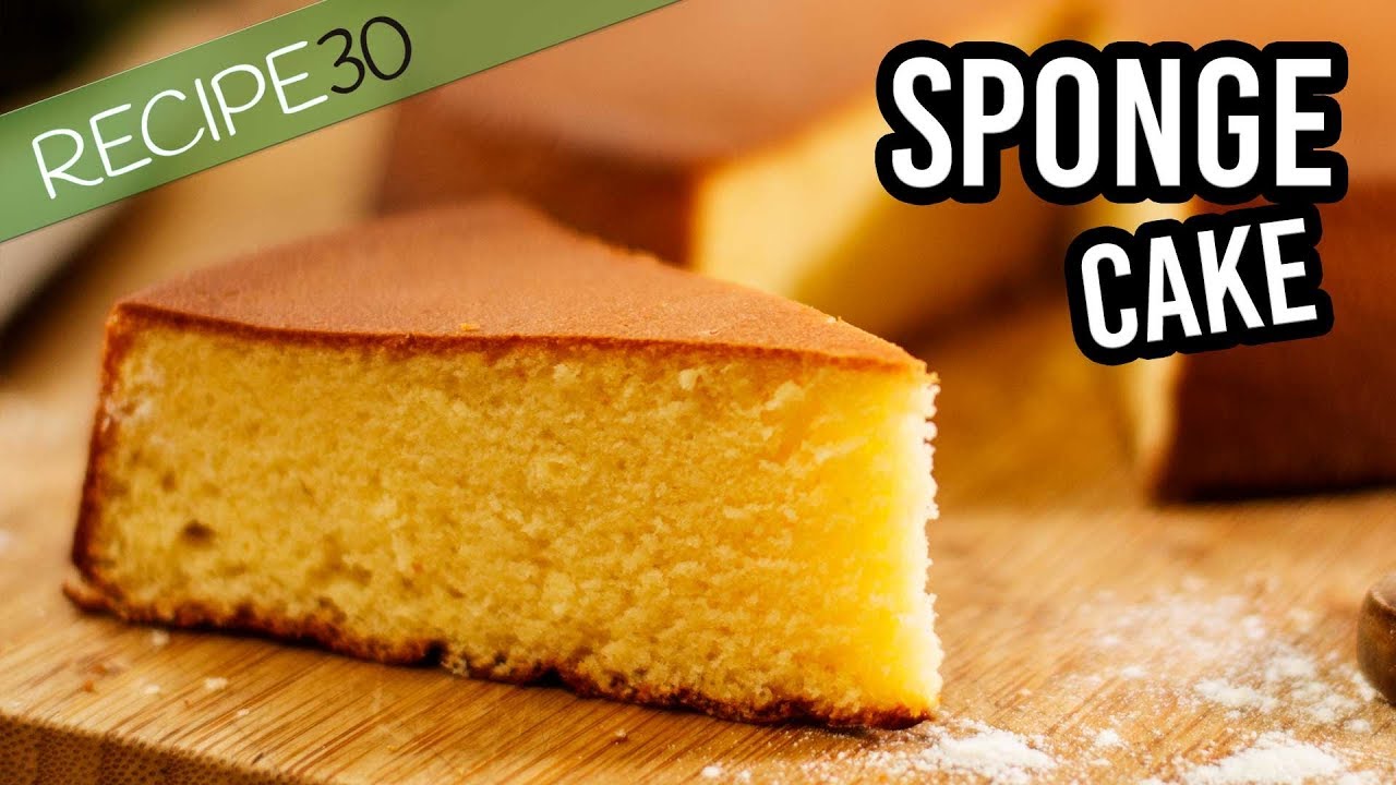 Classic Sponge Cake or Genoise the basic recipe with 4 ingredients