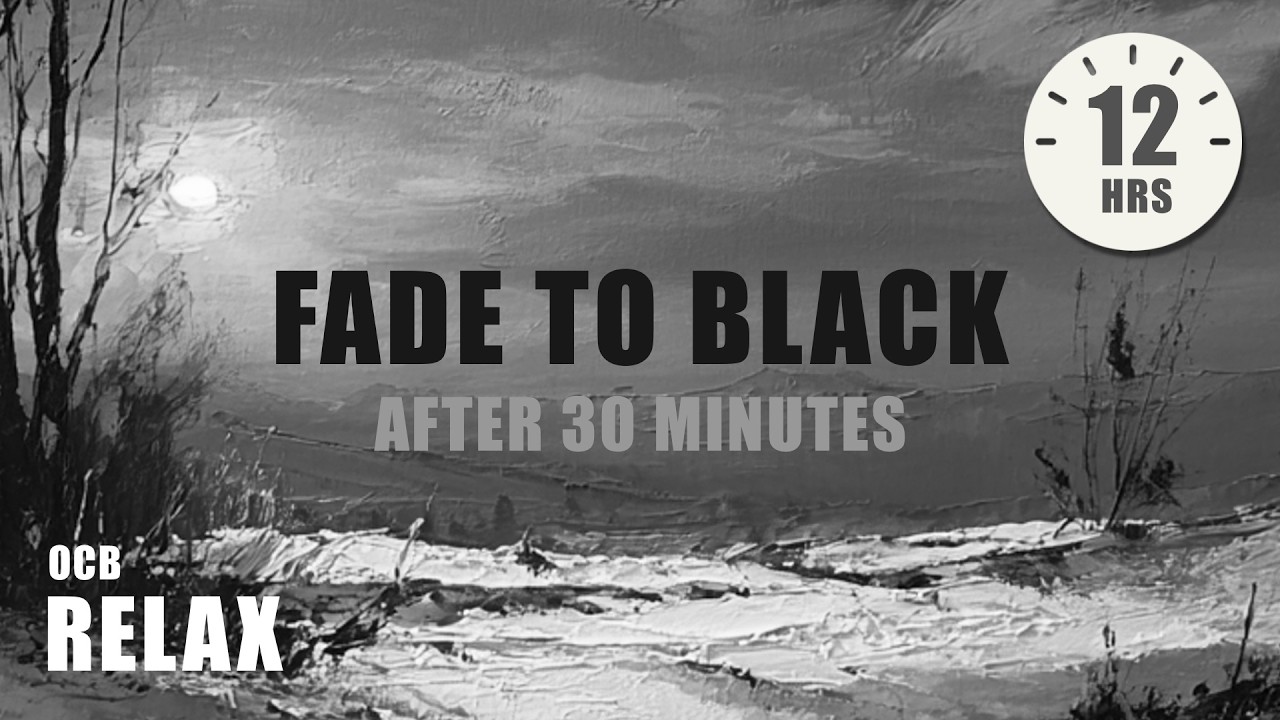 Piano Sleep Music [12 hours] ⬛️ black screen after 30 min - relaxing music for sleeping