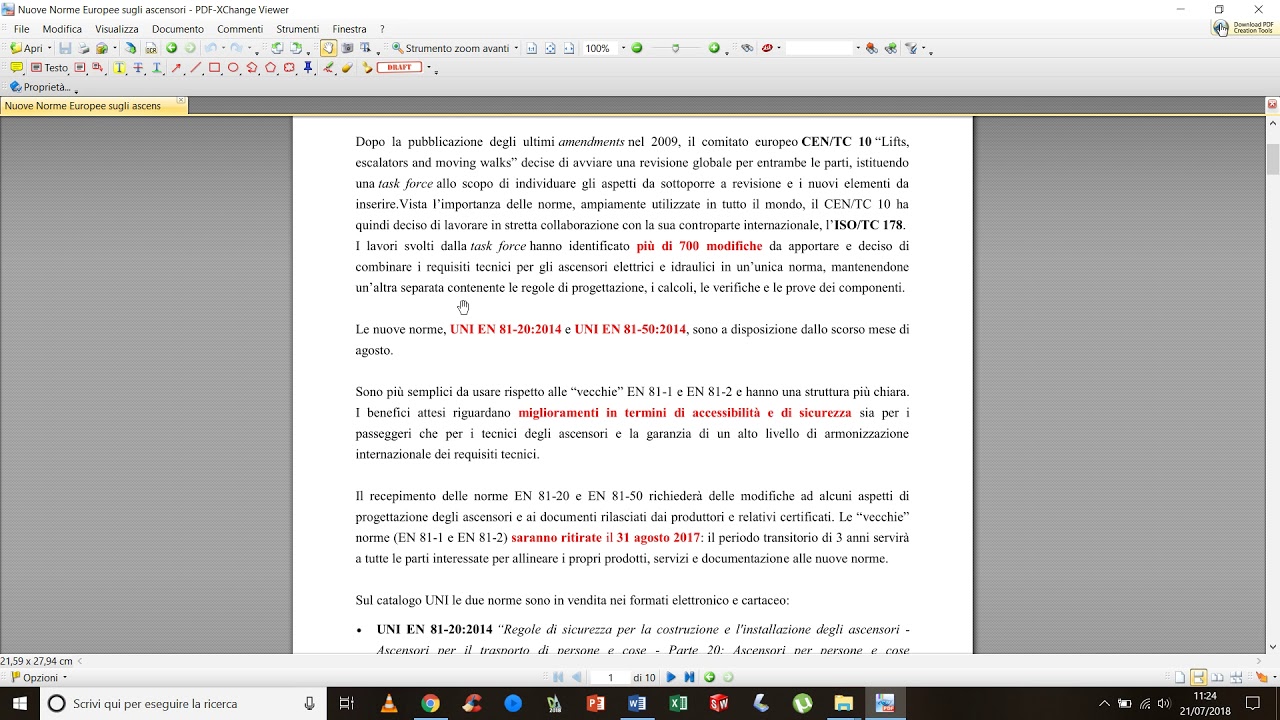 Normativa ascensori-UNI EN 81-20 e UNI EN 81-50 (video 1 di 2)