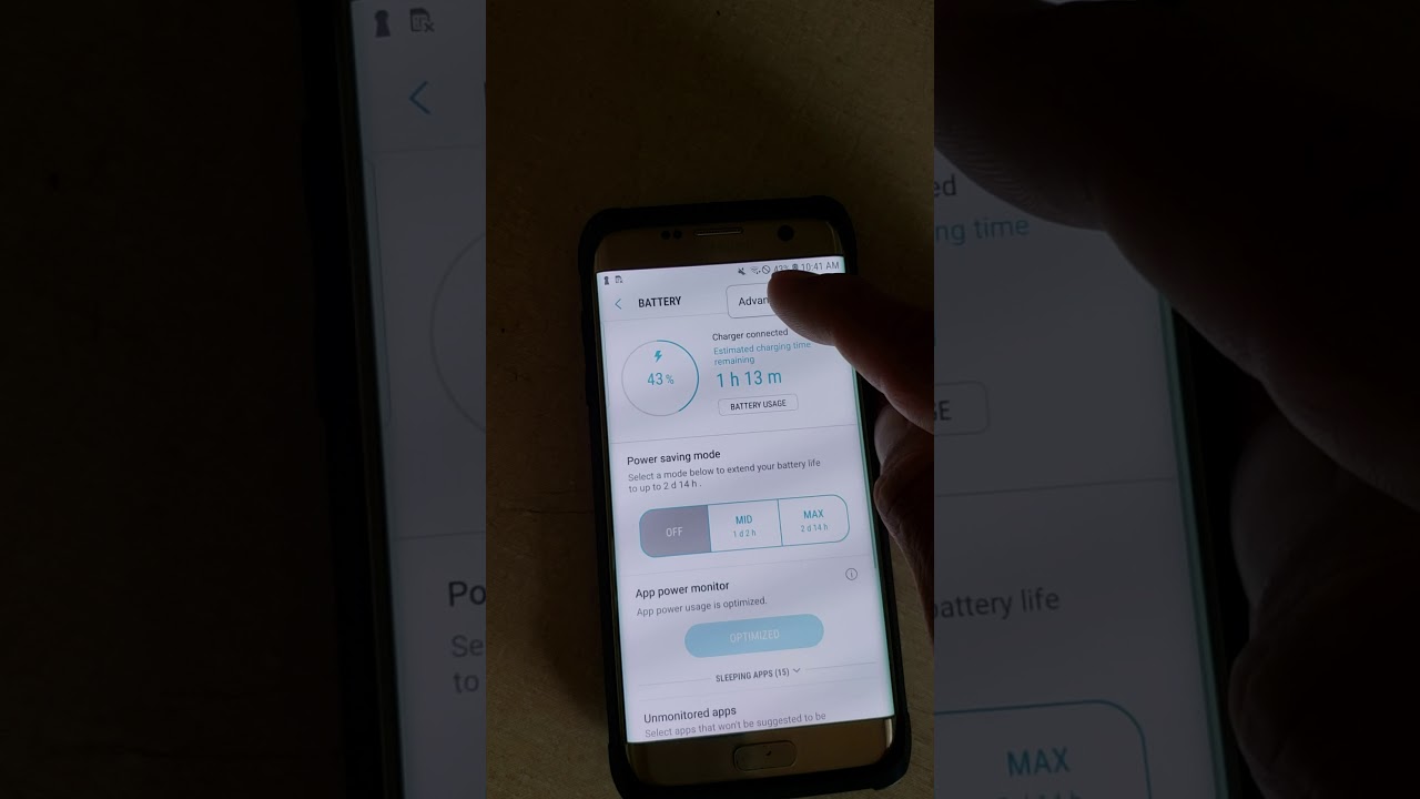 Samsung Galaxy S7 edge Wireless Charging. On/Off